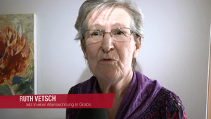 Ruth Vetsch, lives in a retirement home in Grabs, Switzerland